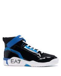 Ea7 Emporio Armani Patent High Top Sneakers