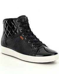 Ecco Soft 7 Quilted Leather High Top Sneakers