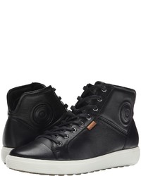 Ecco Soft Vii High Top Lace Up Casual Shoes