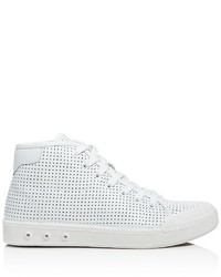Rag & Bone Standard Issue Perforated High Top Lace Up Sneakers