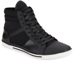 kenneth cole black high top sneakers