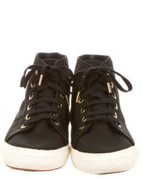 Superga X The Row Lace Up High Top Sneakers