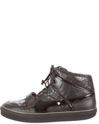Louis Vuitton Tower Leather High Top Sneakers