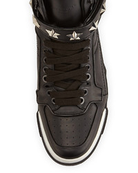 Givenchy Tyson Star High Top Sneaker Black