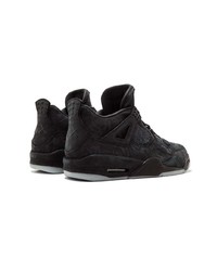 Jordan X Kaws Air 4 Retro Black Sneakers