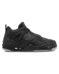 Jordan X Kaws Air 4 Retro Black Sneakers