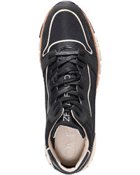 Cole Haan Zerograndtm Sport Leather Nylon Midboot Sneaker Black