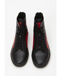 Forever 21 Zippered High Top Sneakers