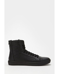 Forever 21 Zippered High Top Sneakers