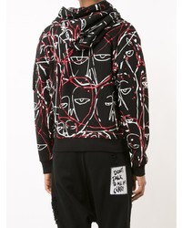 Haculla Abstract Motif Zipped Hoodie