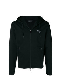 Emporio Armani Angry Logo Zip Front Hoodie