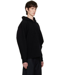 Rito Structure Black Asymmetric Hoodie