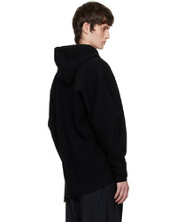 Rito Structure Black Asymmetric Hoodie