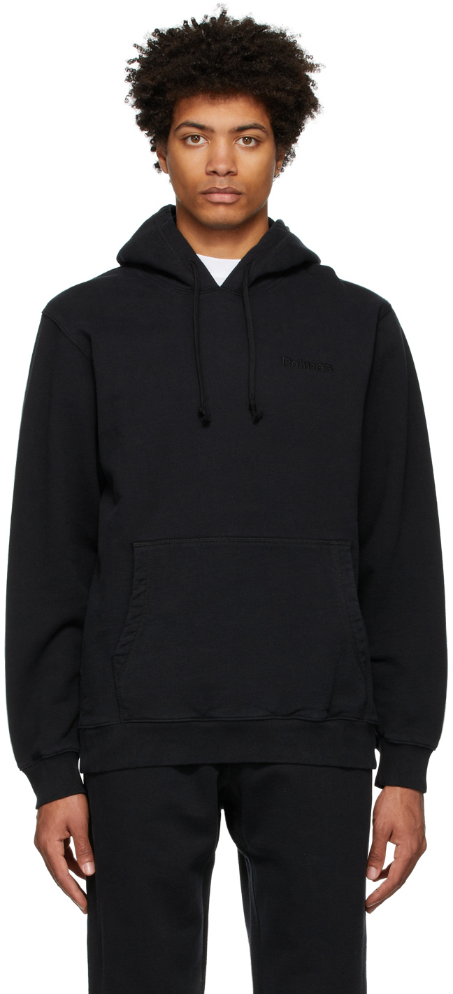 Palmes Black Ben Hoodie, $190 | SSENSE | Lookastic