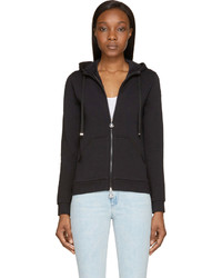 Moncler Black Classic Track Hoodie