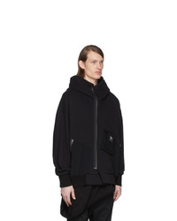 Julius Black Contrast Hoodie