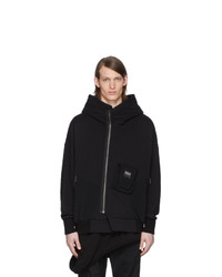 Julius Black Contrast Hoodie