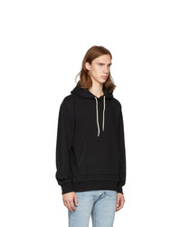 Naked and Famous Denim Black Cotton Hoodie