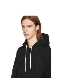 Naked and Famous Denim Black Cotton Hoodie