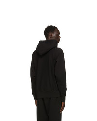 Les Tien Black Cropped Hoodie