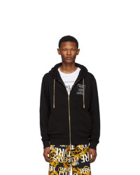 VERSACE JEANS COUTURE Black Curb Chain Hoodie