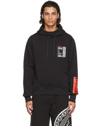 VERSACE JEANS COUTURE Black Etichetta Patch Hoodie