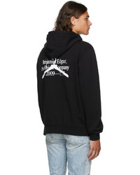 Benjamin Edgar Black Hanger Logo Hoodie