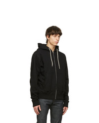 Naked and Famous Denim Black Heavyweight Hoodie
