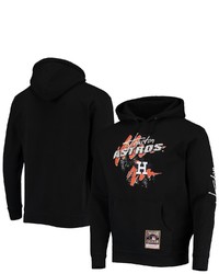 Mitchell & Ness Black Houston Astros Hyper Hoops Pullover Hoodie At Nordstrom