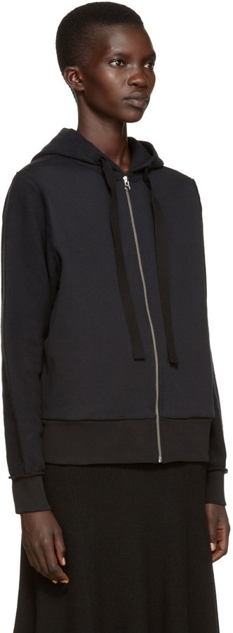 Inside Out Fleece Hood in Black