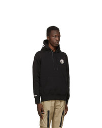 AAPE BY A BATHING APE Black Logo Patch Hoodie