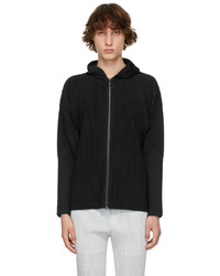 Homme Plissé Issey Miyake Black Monthly Color February Zip Up Hoodie