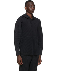 Homme Plissé Issey Miyake Black Monthly Color January Hoodie
