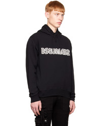 DSQUARED2 Black Outline Cool Hoodie