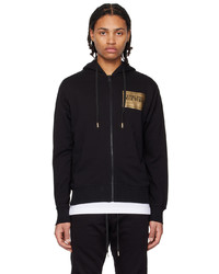 VERSACE JEANS COUTURE Black Piece Number Hoodie