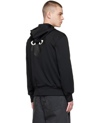 Comme Des Garcons Play Black Polyester Hoodie