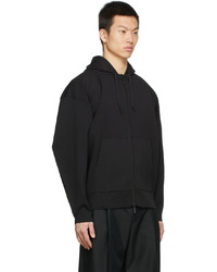Rito Structure Black Recycled Zip Hoodie
