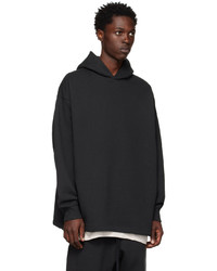 Essentials Black Relaxed Hoodie