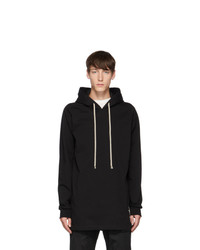 Rick Owens Black Small Lightning Bolt Hoodie