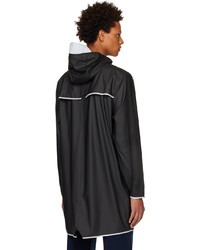 Rains Black Waterproof Rain Jacket