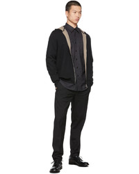 Theory Black Wool Arnaud Hoodie