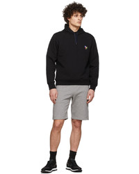 Ps By Paul Smith Black Zebra Embroidery Hoodie