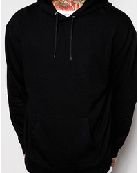 Asos Brand Oversized Hoodie With Cuff Zips