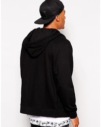 Asos Brand Oversized Zip Up Hoodie