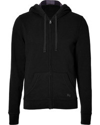 Burberry Brit Cotton Blend Chester Hoodie In Black