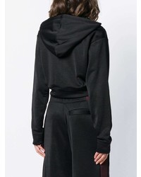 T by Alexander Wang Cropped Twist Front Hoodie