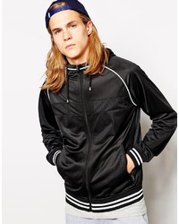 D Struct Tricot Hooded Zip Up