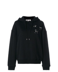 McQ Alexander McQueen Embellished Monster Patch Hoodie