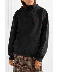 Acne Studios Embroidered Cotton Jersey Hoodie