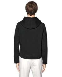 Emporio Armani Hooded Bonded Cotton Sweater